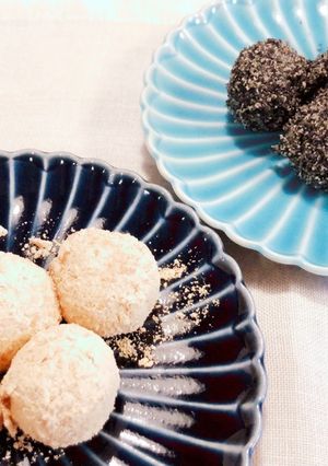 栄養満点豆腐白玉だんご　きなこ&黒胡麻-レシピのメイン写真