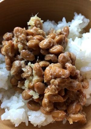 納豆と姜葱醤のご飯(業務スーパー)-レシピのメイン写真