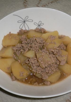 優しい味☆ほくほくじゃが芋＆挽肉の煮物-レシピのメイン写真