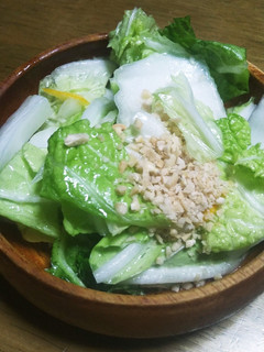 白菜のサラダスダチ風味落花生のトッピング-レシピのメイン写真