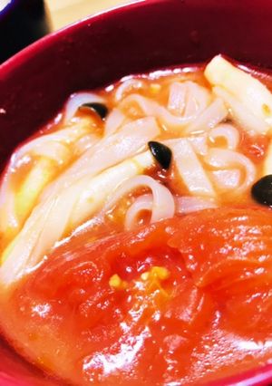 【簡単】シメジとトマトのフォー-レシピのメイン写真