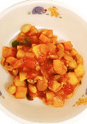 保育移設給食★夏野菜のチキンビーンズ-レシピのメイン写真