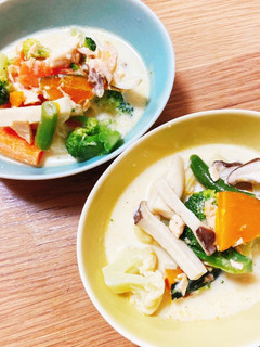 時短★鮭と野菜の豆乳スープ-レシピのメイン写真