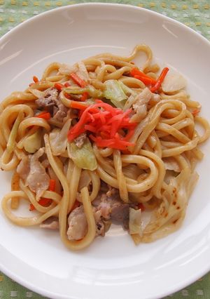 豚骨醤油の焼きうどん-レシピのメイン写真