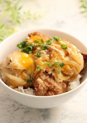 レンジで簡単！親子丼☆唐揚げリメイク-レシピのメイン写真