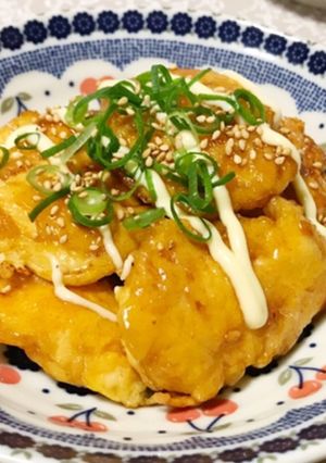 鶏胸肉の柔らか甘酢照り焼き-レシピのメイン写真