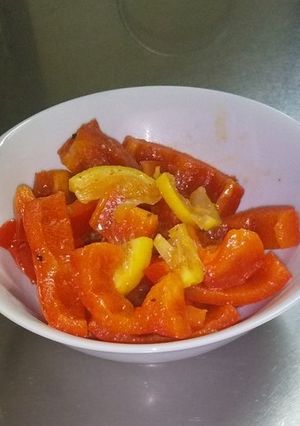 塩レモンとスパイスのパプリカ炒め-レシピのメイン写真