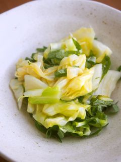 キャベツ・大葉のさっぱり酢の物♪-レシピのメイン写真