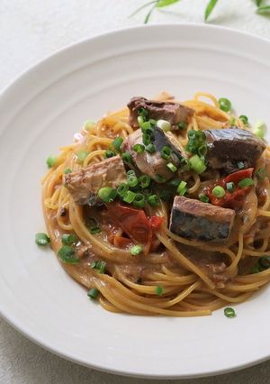 アーリオ・オーリオソースとサバ缶のパスタ-レシピのメイン写真