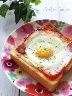 冷凍作りおきOK!目玉焼きトースト-レシピのメイン写真