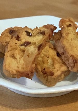 2度美味しいりんごとレーズンのラスク-レシピのメイン写真