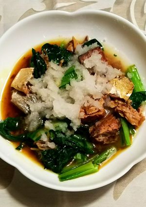 小松菜の鯖缶・大根おろし和え-レシピのメイン写真