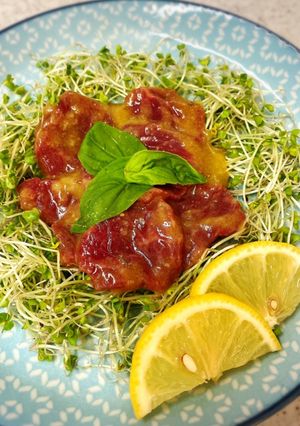 にんにく好きに♪馬刺しのカルパッチョ風-レシピのメイン写真