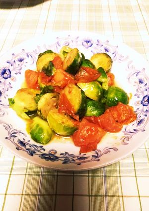 芽キャベツの酒蒸し-レシピのメイン写真