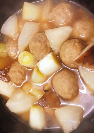 体ポカポカ❤肉だんごとカブのしょうが煮-レシピのメイン写真