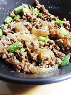 ひき肉といんげんの旨炒め-レシピのメイン写真