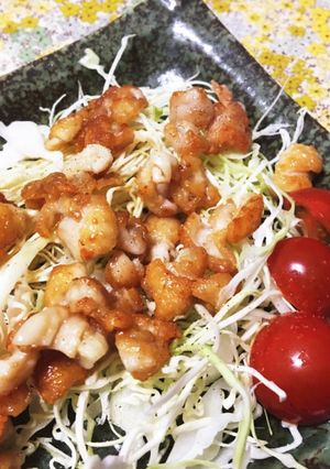 ハネてもこわくない鶏皮ポン酢-レシピのメイン写真