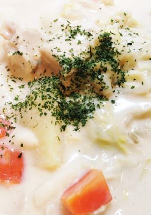 白菜と牛乳たっぷりのシチュー-レシピのメイン写真