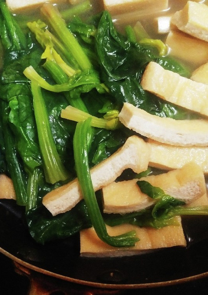 ほうれん草と油揚げ煮-レシピのメイン写真
