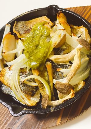 スキレットでコノシロのジェノベーゼソース-レシピのメイン写真