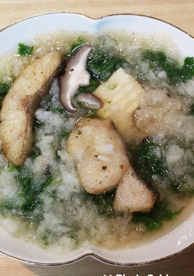 鱈とわさび菜煮のみぞれです。-レシピのメイン写真