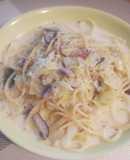 出し汁で作る 豆乳クリームスープパスタ
