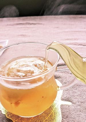 冬のHOTデザートスープ　愛玉生姜緑茶-レシピのメイン写真