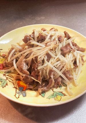 簡単！砂肝ともやしのスパイシー炒め-レシピのメイン写真