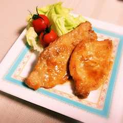 รูปของ 【パパ料理】パパ株が上がるポークソテー