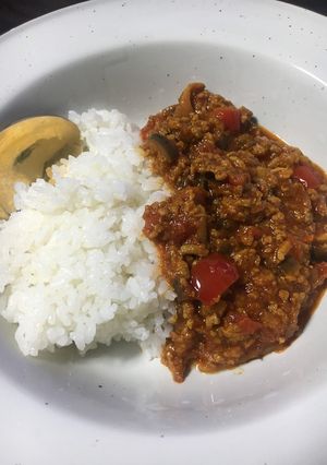 ナスと挽肉のトマトカレー　ルゥなし-レシピのメイン写真
