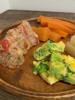 調理時間5分!レンジで厚焼き卵の離乳食-レシピのメイン写真