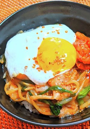 豚ニラもやし丼-レシピのメイン写真