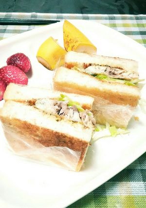 カレー風味のサバサンド☆-レシピのメイン写真