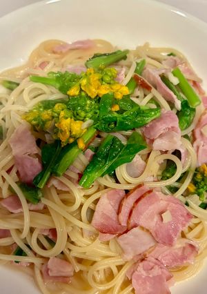 菜の花のペペロンチーノ-レシピのメイン写真