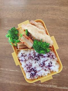 エビフライ&ちくわの照焼き弁当♪-レシピのメイン写真
