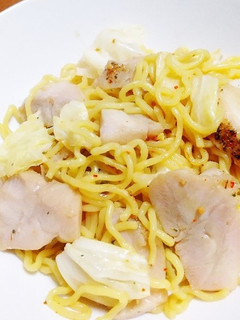 ハーブチキンのガーリック醤油焼きそば♪-レシピのメイン写真
