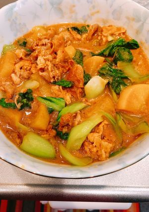 豚肉と青梗菜のオイスターソース煮-レシピのメイン写真