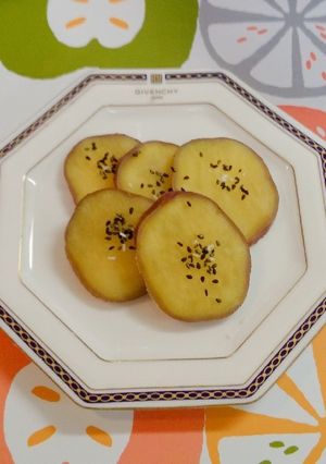 時短＊ 薄切りさつまいものトースター焼き-レシピのメイン写真