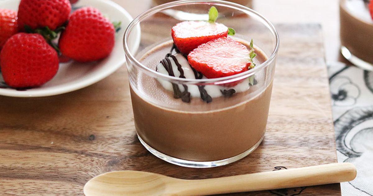 混ぜて冷やすだけ 濃厚チョコプリン by アンジェ公式キッチン