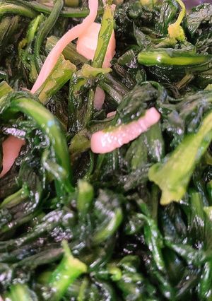 春菊とにんにくの中華炒め☆-レシピのメイン写真