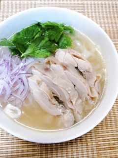 市販スープの素で✤蒸し鶏のフォー-レシピのメイン写真