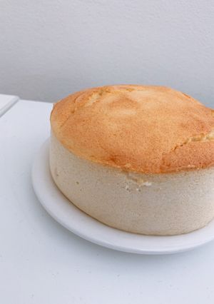 水切りヨーグルトでスフレチーズケーキ-レシピのメイン写真