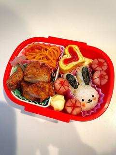 簡単!年少さんの幼稚園うさぎ弁当♡-レシピのメイン写真