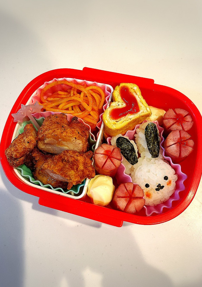 簡単！年少さんの幼稚園うさぎ弁当♡-レシピのメイン写真