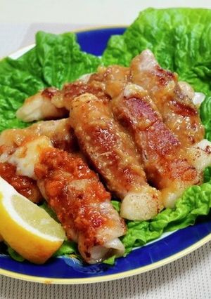 maepoの豚肉の味噌だれ餅巻き-レシピのメイン写真