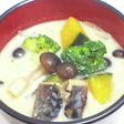 サバ缶入りおかず味噌汁