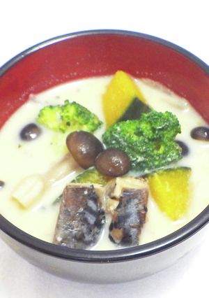 サバ缶入りおかず味噌汁-レシピのメイン写真