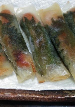 簡単!!ウインナーの焼き春巻-レシピのメイン写真
