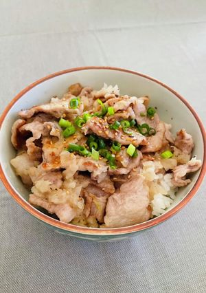 ねぎ塩豚丼-レシピのメイン写真