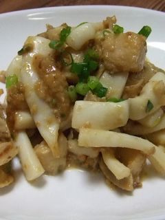 ホタテとイカのマヨ味噌炒め♪-レシピのメイン写真